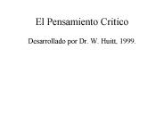 El Pensamiento Critico
