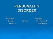 PERSONALITY DISORDER