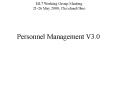 Personnel Management V3.0 PowerPoint PPT Presentation