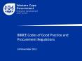 BBBEE Codes of Good Practice and Procurement Regulations  24 November 2011 PowerPoint PPT Presentation