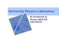 University Physics Laboratory PowerPoint PPT Presentation