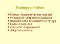 Ecological niches PowerPoint PPT Presentation