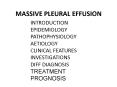 MASSIVE PLEURAL EFFUSION PowerPoint PPT Presentation
