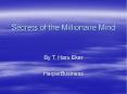 Secrets of the Millionaire Mind PowerPoint PPT Presentation