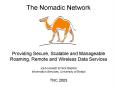 The Nomadic Network PowerPoint PPT Presentation