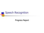Speech Recognition