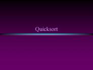 Quicksort