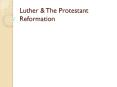 Luther PowerPoint PPT Presentation