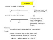 Rounding