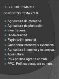 EL SECTOR PRIMARIO: CONCEPTOS. TEMA 7 Y 8 PowerPoint PPT Presentation