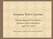 Semantic Web Converter