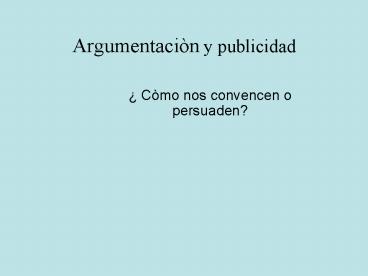 Argumentaci