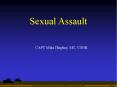 Sexual Assault PowerPoint PPT Presentation