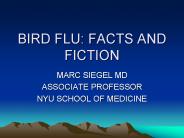 BIRD FLU: FACTS AND FICTION