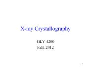 X-ray Crystallography