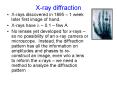 X-ray diffraction PowerPoint PPT Presentation