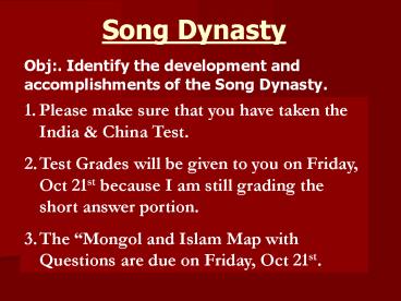 Song Dynasty