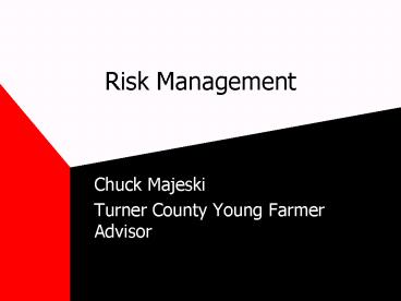Risk Management