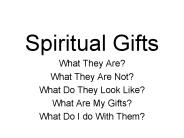 Spiritual Gifts