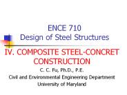 ENCE 710 Design of Steel Structures