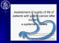Assessment of quality of life of patients with gastric cancer after surgery: PowerPoint PPT Presentation