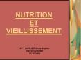 NUTRITION ET VIEILLISSEMENT PowerPoint PPT Presentation