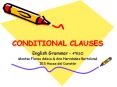 CONDITIONAL CLAUSES PowerPoint PPT Presentation
