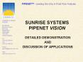 SUNRISE SYSTEMS PIPENET VISION PowerPoint PPT Presentation