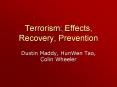 Terrorism: Effects, Recovery, Prevention PowerPoint PPT Presentation