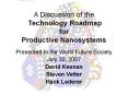 A Discussion of the  Technology Roadmap for Productive Nanosystems PowerPoint PPT Presentation