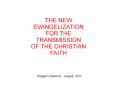 THE NEW EVANGELIZATION PowerPoint PPT Presentation