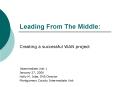 Leading From The Middle: PowerPoint PPT Presentation