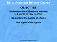 U8-to-Assistant Referee Course PowerPoint PPT Presentation