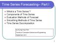Time Series Forecasting PowerPoint PPT Presentation