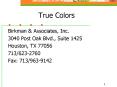 True Colors PowerPoint PPT Presentation