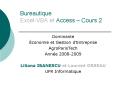 Bureautique Excel-VBA et Access  PowerPoint PPT Presentation