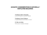 NATURALLY VENTILATED BUILDINGS