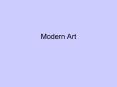 Modern Art PowerPoint PPT Presentation