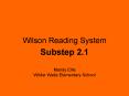 Wilson Reading System PowerPoint PPT Presentation