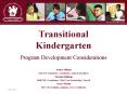 Transitional Kindergarten PowerPoint PPT Presentation