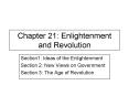 Chapter 21: Enlightenment and Revolution PowerPoint PPT Presentation