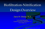 Biofiltration-Nitrification Design Overview