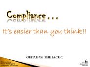 Compliance