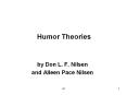 Humor Theories PowerPoint PPT Presentation