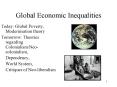 Global Economic Inequalities PowerPoint PPT Presentation