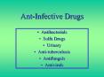 Ant-Infective Drugs PowerPoint PPT Presentation