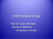 Antimicrobial drugs