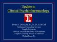 Update in Clinical Psychopharmacology PowerPoint PPT Presentation