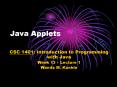 Java Applets PowerPoint PPT Presentation