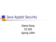 Java Applet Security